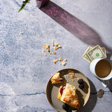 Arlo Food Photography Background with croissant and cup of coffee