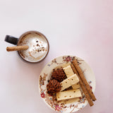 Betty Food Photography Background with cookies and cocoa