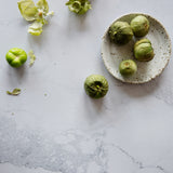 Claude Food Photography Background with bowl of tomatillos