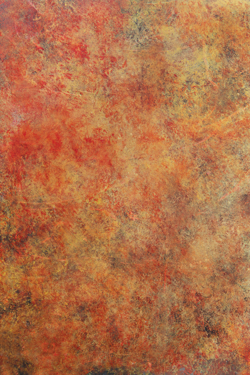Bold and colorful orange and red painted photography surface