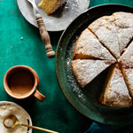 Jade Food Photography Background with cake and coffee