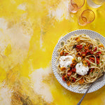 Edison Food Photography Background with bowl of pasta
