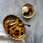 Eloise Food Photography Background with bread pudding