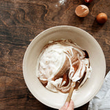 Henry Food Photography Background with bowl of cake batter