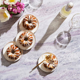Ida Food Photography Background with small cakes and vase of flowers