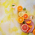Jan Food Photography Background with citrus