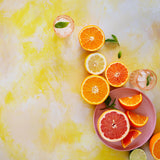 Jan Food Photography Background with citrus