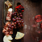 Jasper Food Photography Background with cheese, meat and fruit