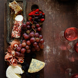 Jasper Food Photography Background with cheese, meat and fruit