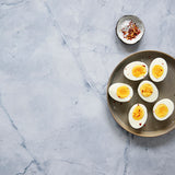 Lark Food Photography Background with hardboiled eggs