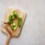 Margot Food Photography Background with sliced cucumbers