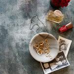 Oliver Food Photography Background with flowers, photos and jewelry