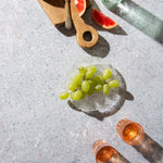 Pax Food Photography Background with cheese and grapes