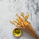 Ren Food Photography Background with french fries