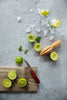 Simon Food Photography Background with limes and muddler