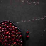 Zane Food Photography Background with platter of cherries
