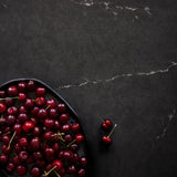 Zane Food Photography Background with platter of cherries