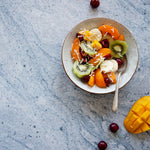Zephyr Food Photography Background with bowl of fruit