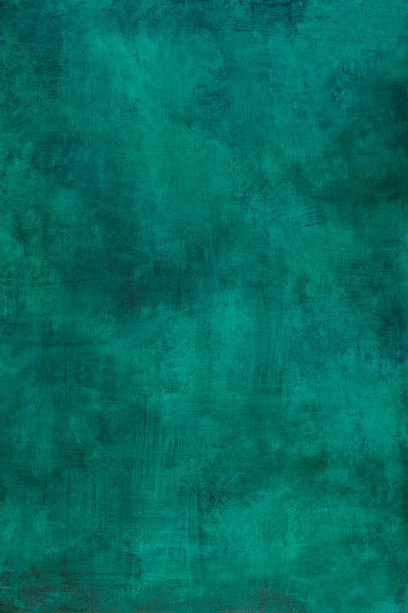 Dark and moody green painted photography surface