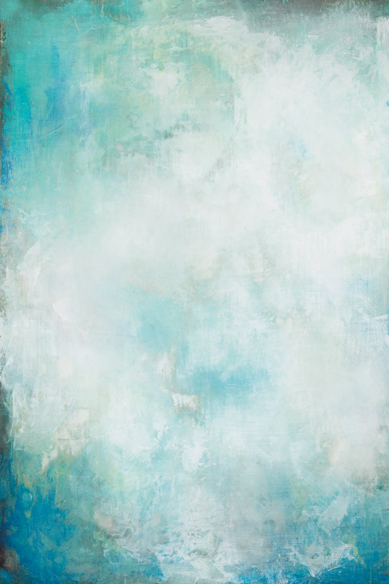 Light blue, airy, painted photography surface