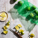 Olive Food Photography Background with limes