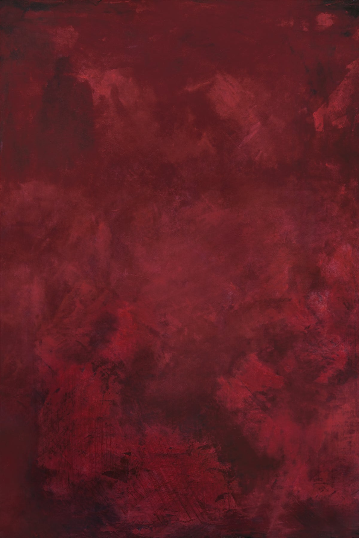 Deep red painted photography surface