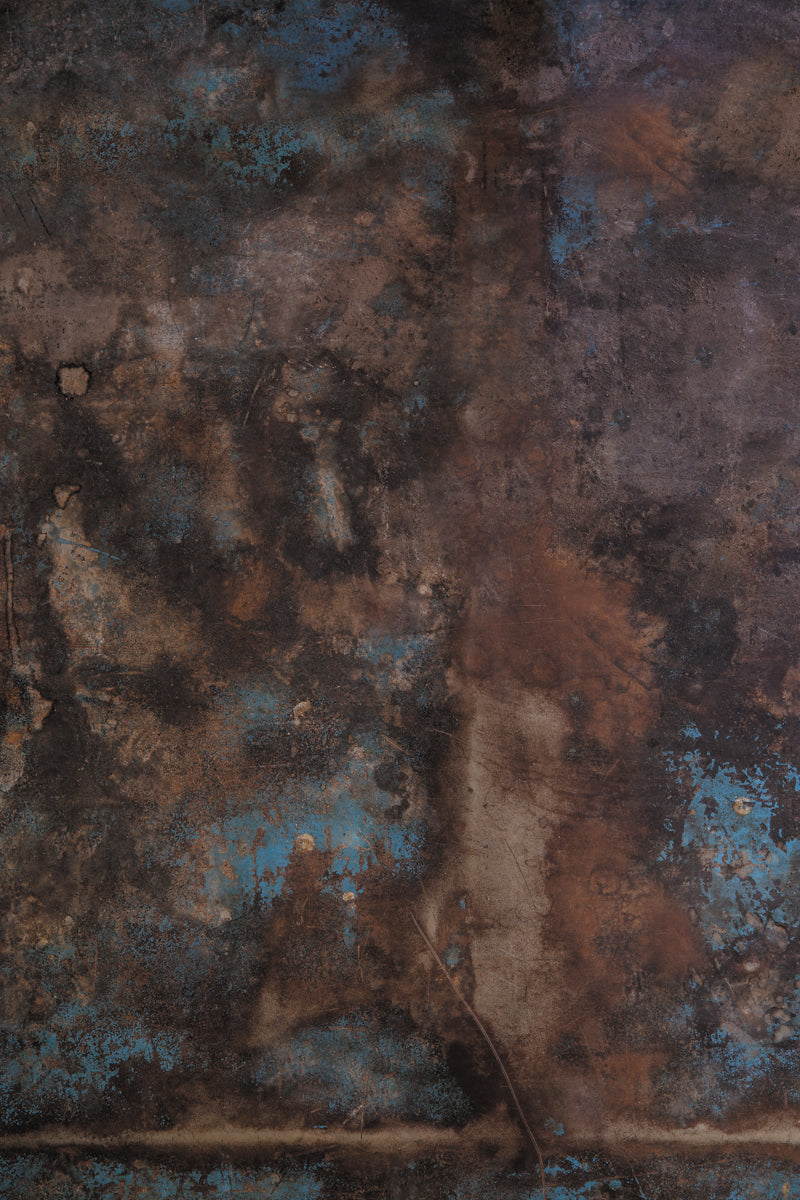Dark & moody rustic metal photography surface